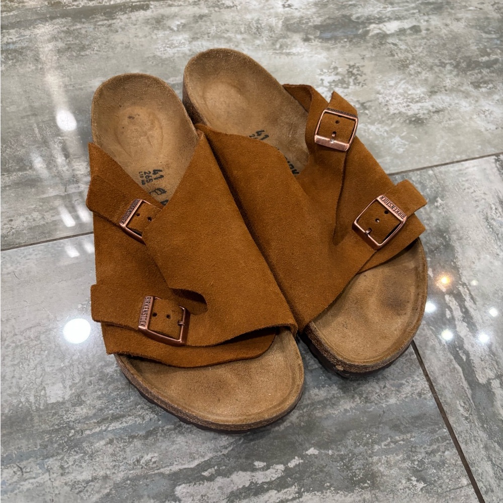 Birkenstock Zurich Suede Sandals with Buckles